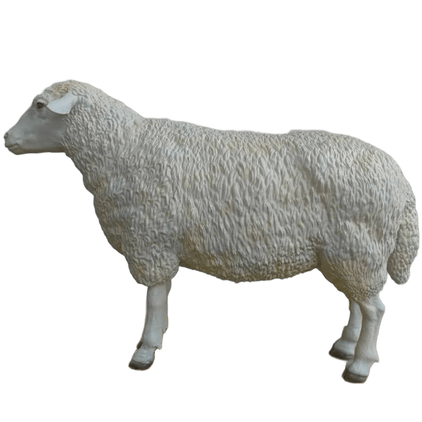 Realizzazione di una pecora finta in 3d da esposizione