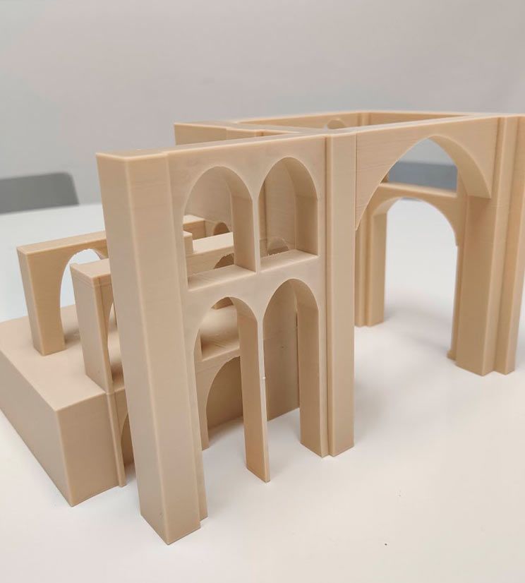 stampa 3d modello architettonico pla